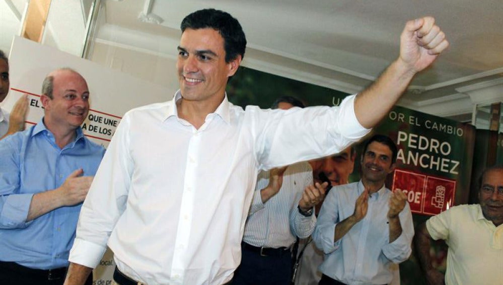 Pedro Sánchez en un acto en Toledo.