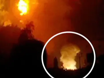 Detalle del accidente pirotécnico en Burgos Detalle del accidente pirotécnico en Burgos