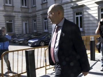 El juez Elpidio José Silva sale del Tribunal Superior de Justicia de Madrid