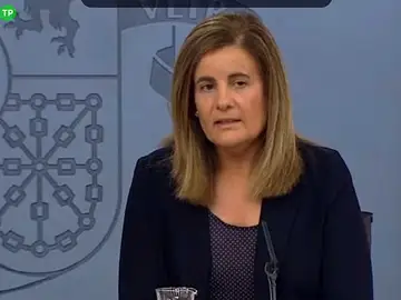 Fátima Báñez en rueda de prensa Fátima Báñez en rueda de prensa