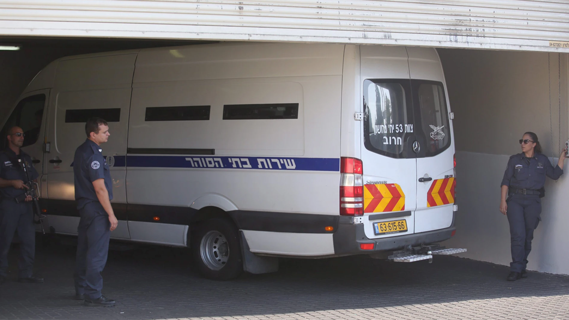 Imagen de archivo de un furgón de la Policía de Israel Imagen de archivo de un furgón de la Policía de Israel