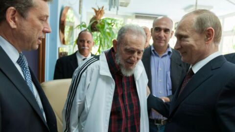 Fidel Castro se re&uacute;ne con Putin