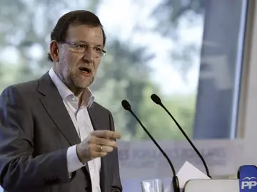 Mariano Rajoy durante su discurso Mariano Rajoy durante su discurso