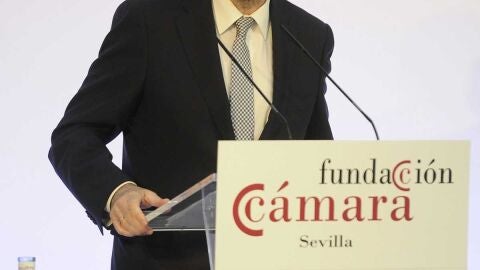 Mariano Rajoy en un acto en Sevilla