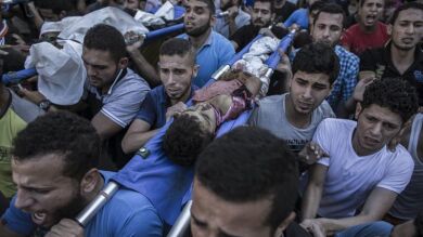 Mueren cuatro niños palestinos por un bombardeo israelí en Gaza