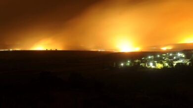 Más de 200 vecinos, desalojados de sus casas por un incendio en Guadalajara