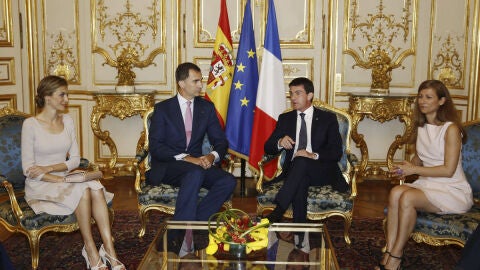 Los Reyes en su visita a Francia