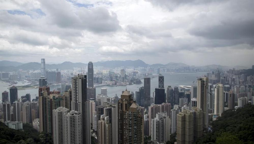 tifón Rammasun en Hong Kong