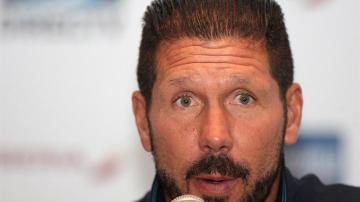 Simeone, en rueda de prensa en M&eacute;xico