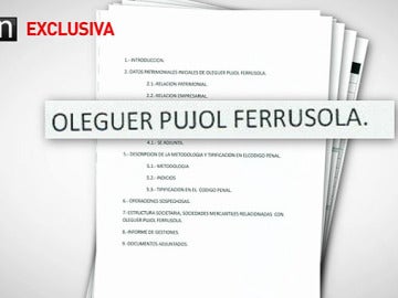 Informe de la UDEF sobre Oleguer Pujol Ferrusola