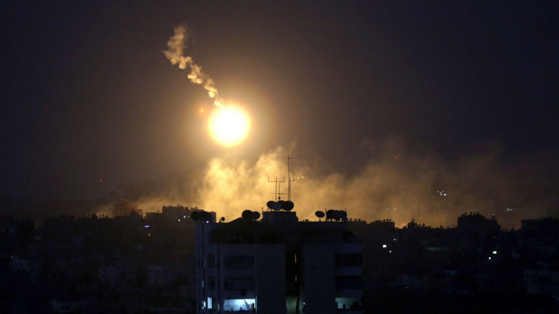 Imagen de UN bombardeo de Israel en Rafah