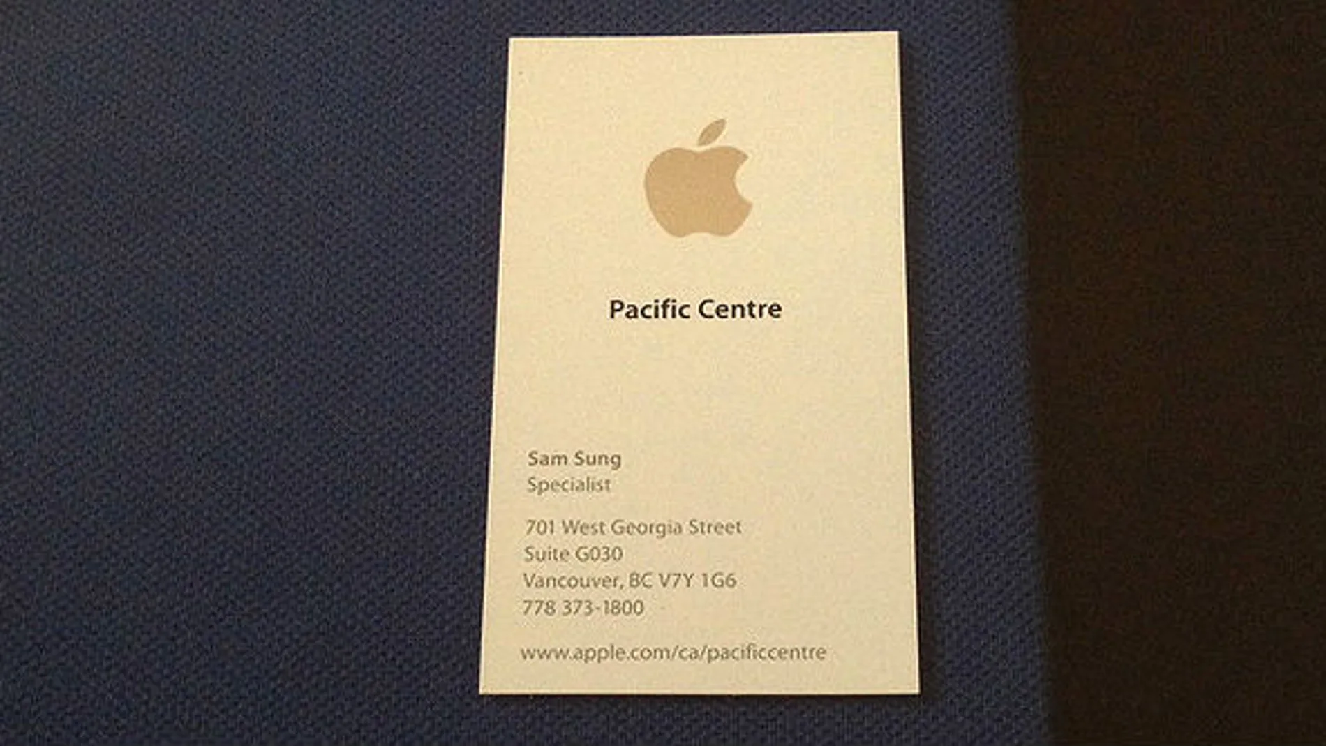Tarjeta Apple de Sam Sung Tarjeta Apple de Sam Sung