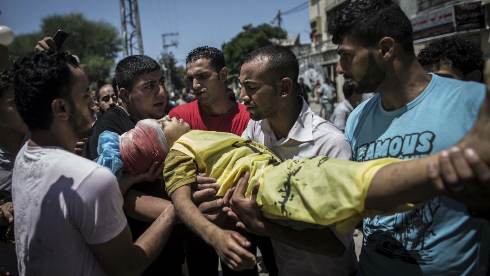UNICEF informa de que han muerto 447 niños palestinos en la Franja de Gaza