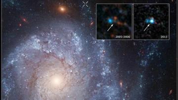 La débil supernova, llamada SN 2012Z, reside en la galaxia NGC1309
