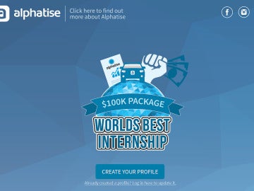 Concurso de la start-up, Alphatise, para ser le becario mejor pagado del mundo Concurso de la start-up, Alphatise, para ser le becario mejor pagado del mundo