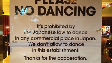 Prohibido bailar en Japón