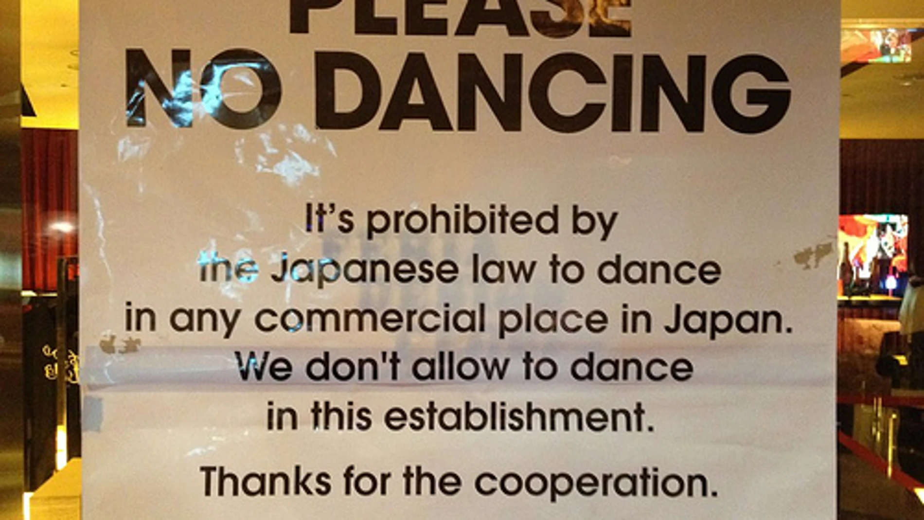 Prohibido bailar en Japón Prohibido bailar en Japón