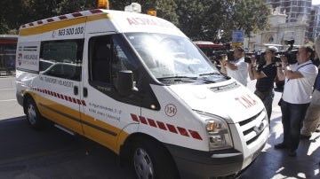 Imagen de una ambulancia en la Comunidad Valenciana