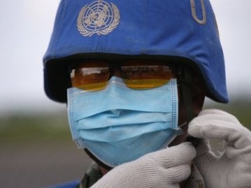 Soldado de la ONU en Liberia