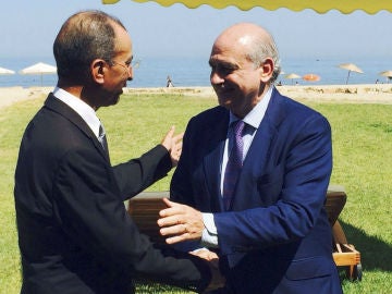 Jorge Fernández Díaz y su homólogo marroquí, Mohamed Hasad