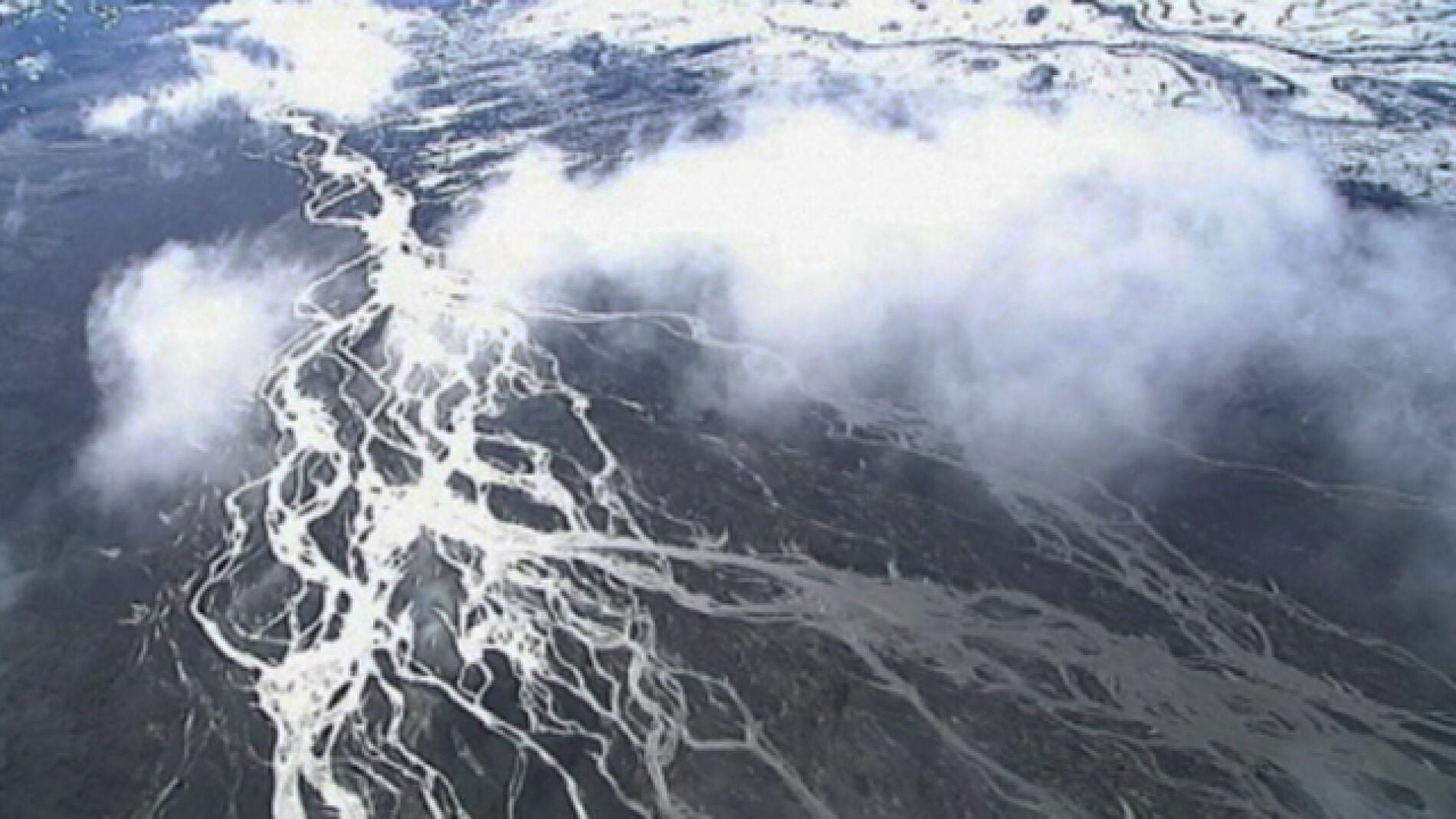 Imagen a&eacute;rea del glaciar Dyngjujokull.