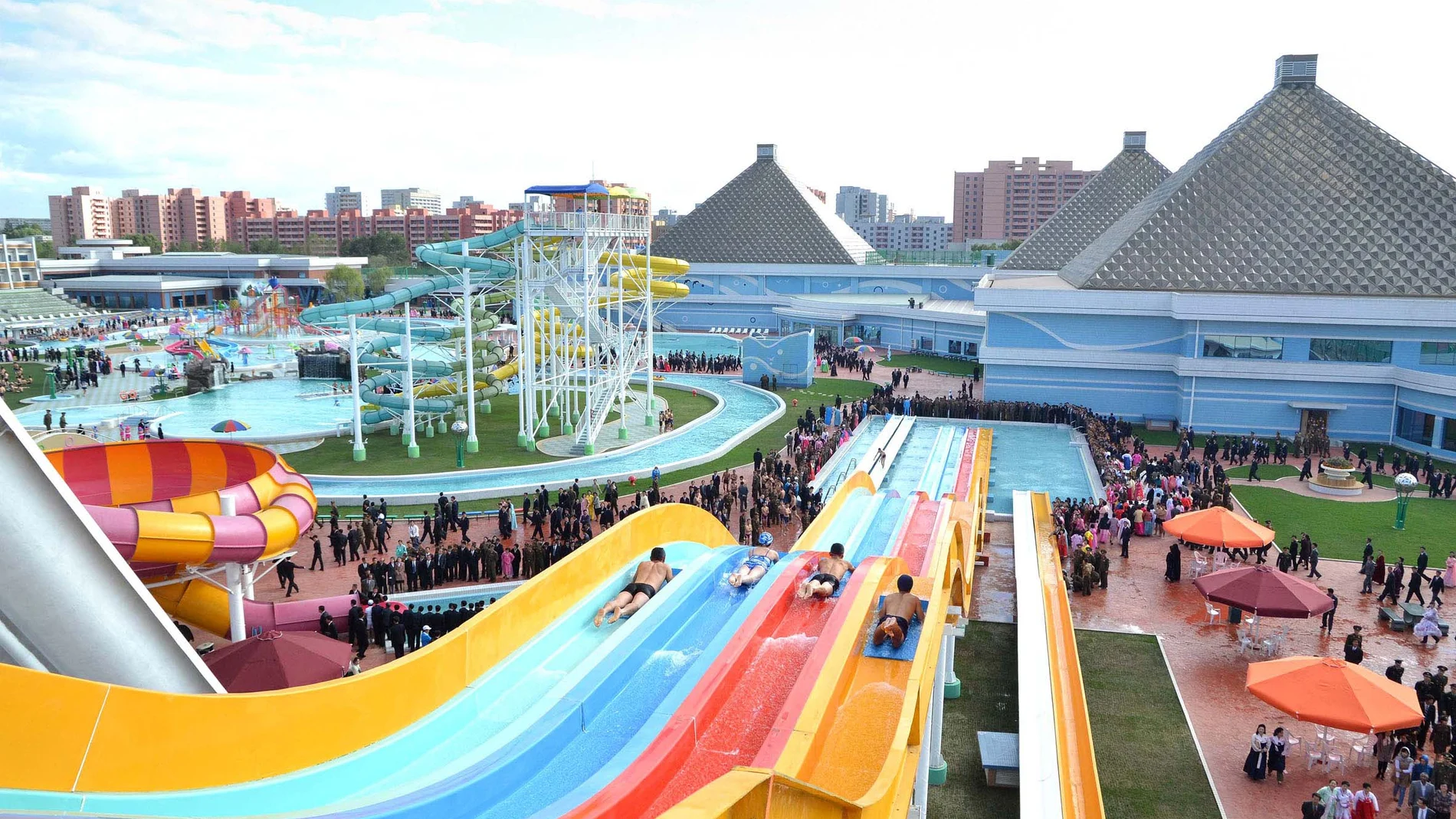 Parque acuático Munsu, en Corea del Norte Parque acuático Munsu, en Corea del Norte