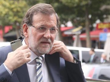 Rajoy, a la llegada al Eurogrupo de agosto