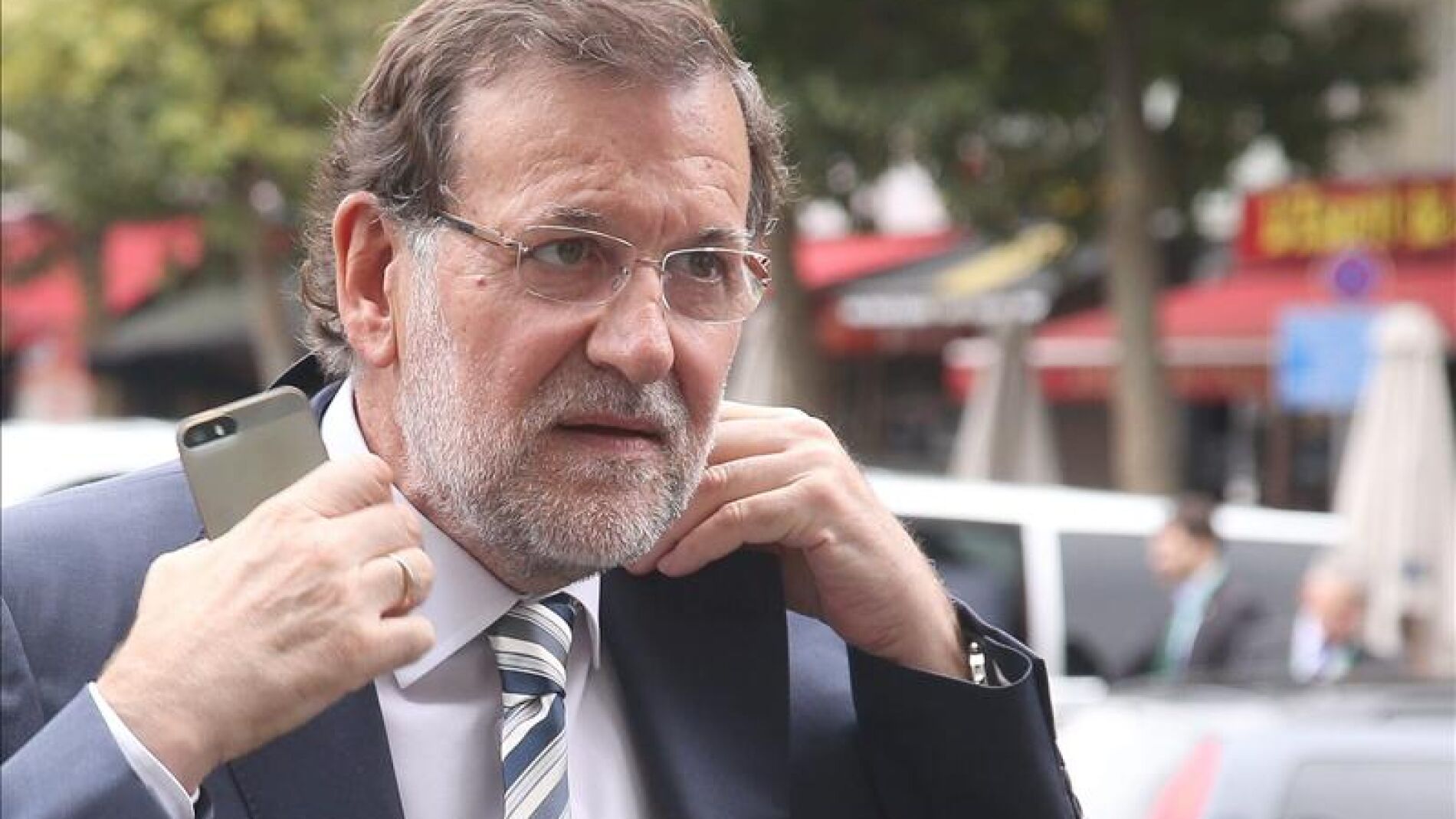 Rajoy, a la llegada al Eurogrupo de agosto