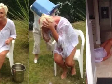 Una mujer se rompe el cuello mientras realizaba el reto Ice Bucket Challenge Una mujer se rompe el cuello mientras realizaba el reto Ice Bucket Challenge