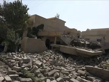 Casa destruida en Irak Casa destruida en Irak