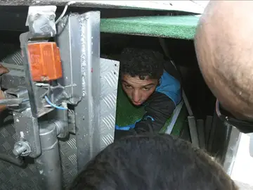 Inmigrantes interceptados en Ceuta Inmigrantes interceptados en Ceuta