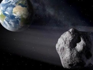 Recreación del paso del 'asteroide 2014 RC'
