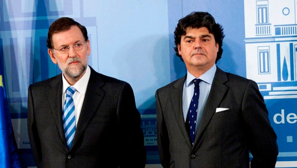 Mariano Rajoy junto a Jorge Moragas