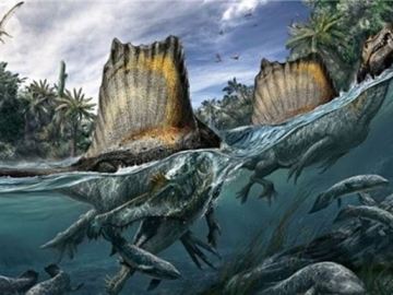 Recreación del Spinosaurus aegyptiacus
