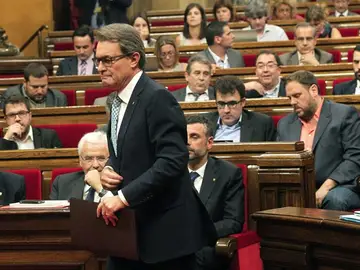 Artur Mas, en el Parlament Artur Mas, en el Parlament