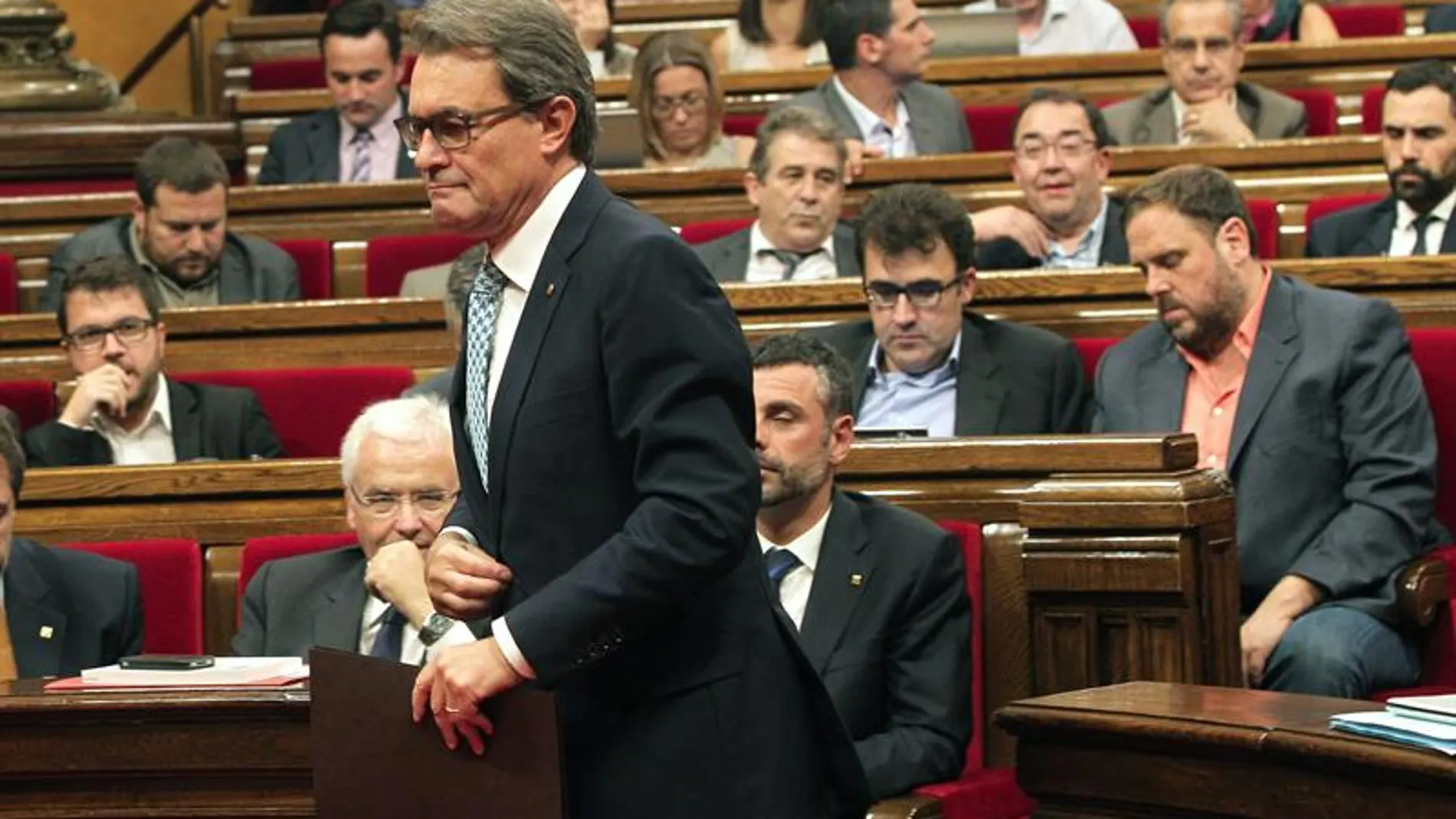 Artur Mas, en el Parlament