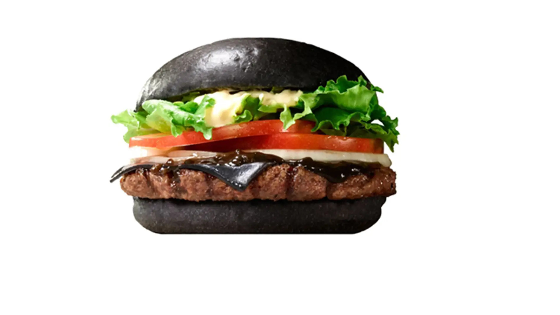 La hamburguesa negra de Burger King. Con su pinta loca.