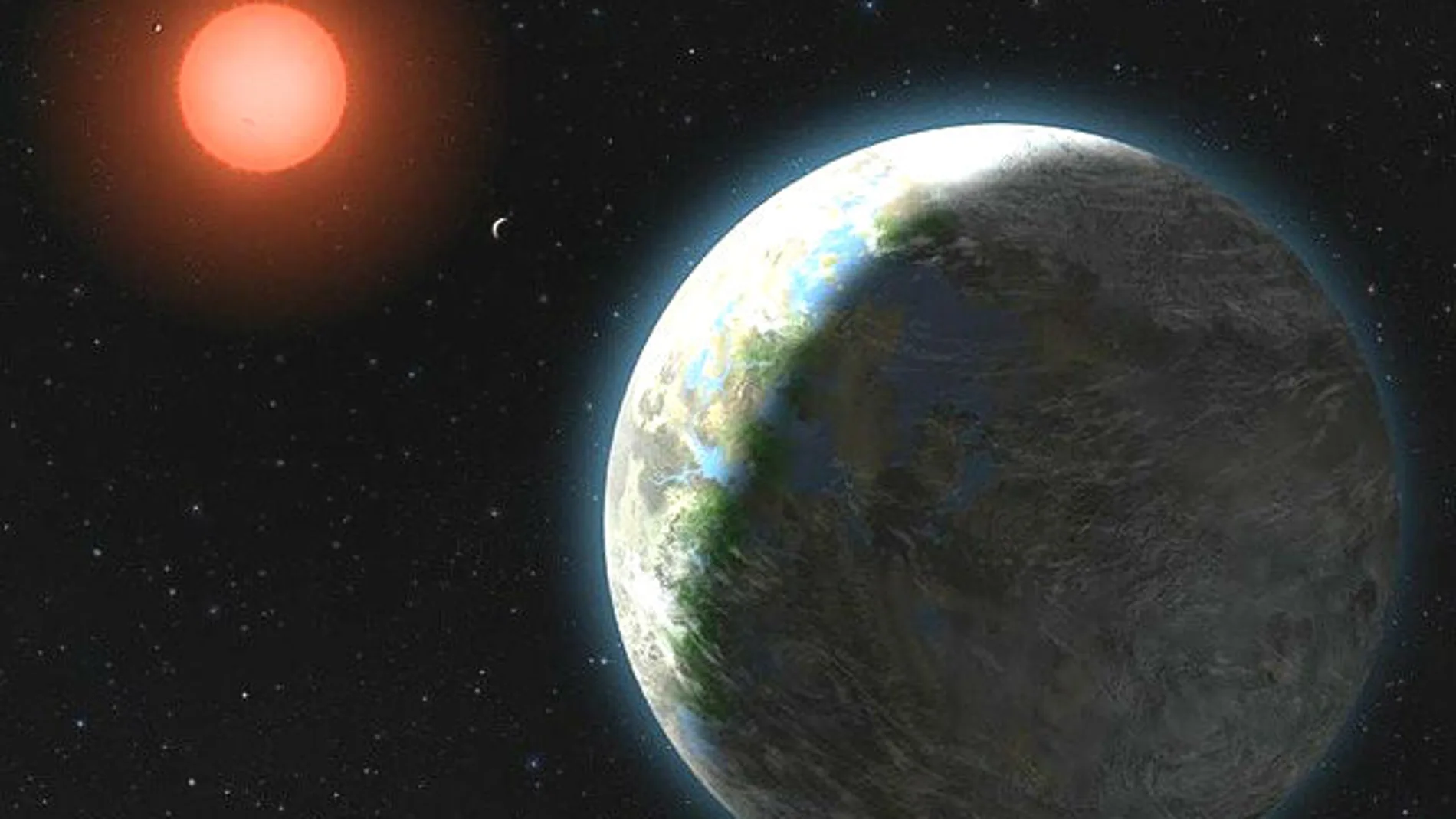 Un planeta orbitando su estrella. Un planeta orbitando su estrella.