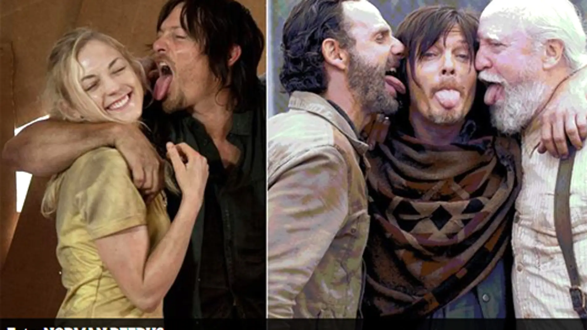 Los "lametones" de Daryl, la amenaza en 'The Walking Dead'
