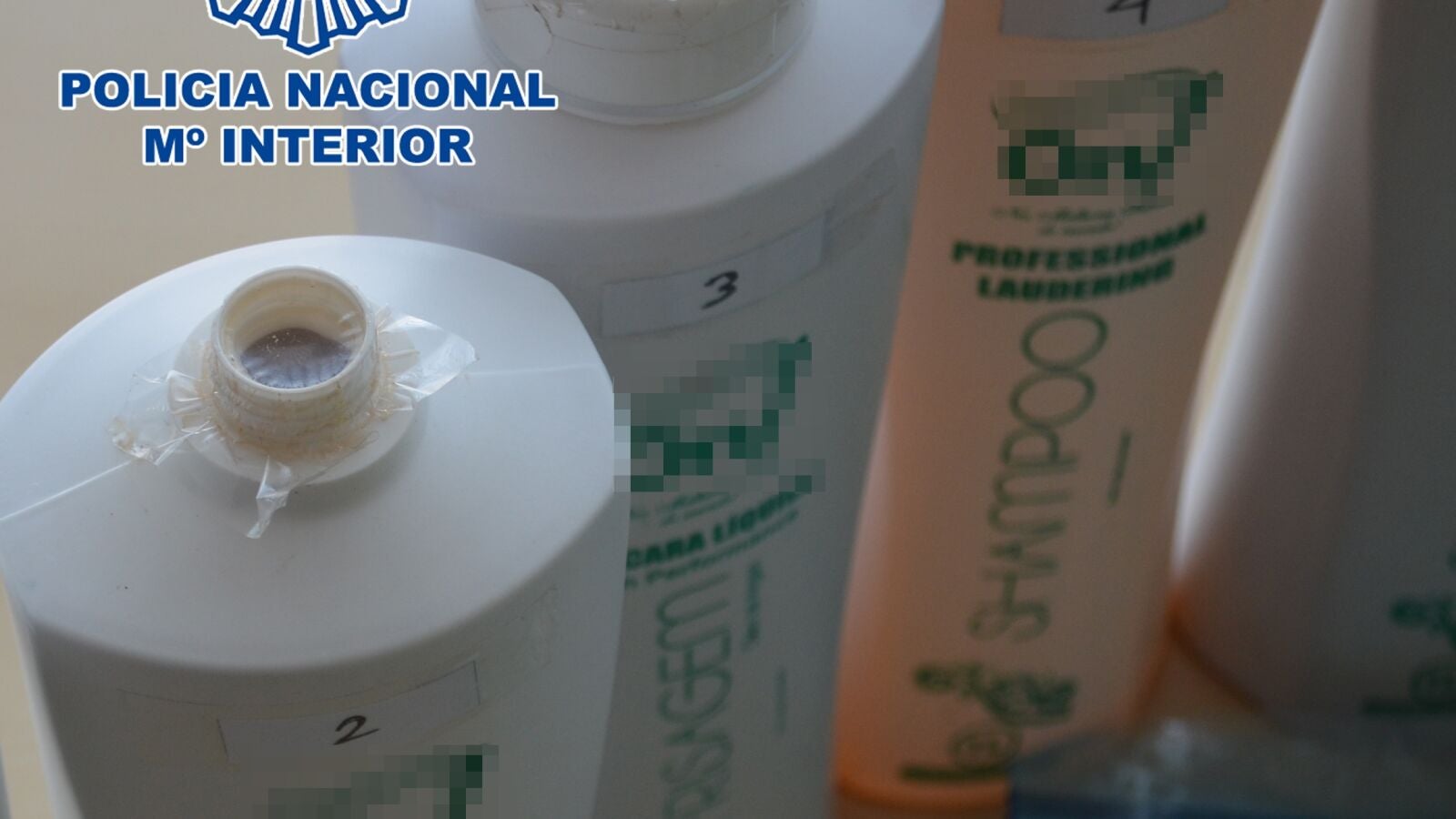 Incautados once kilos de cocaína líquida en envases de champú en Ibiza