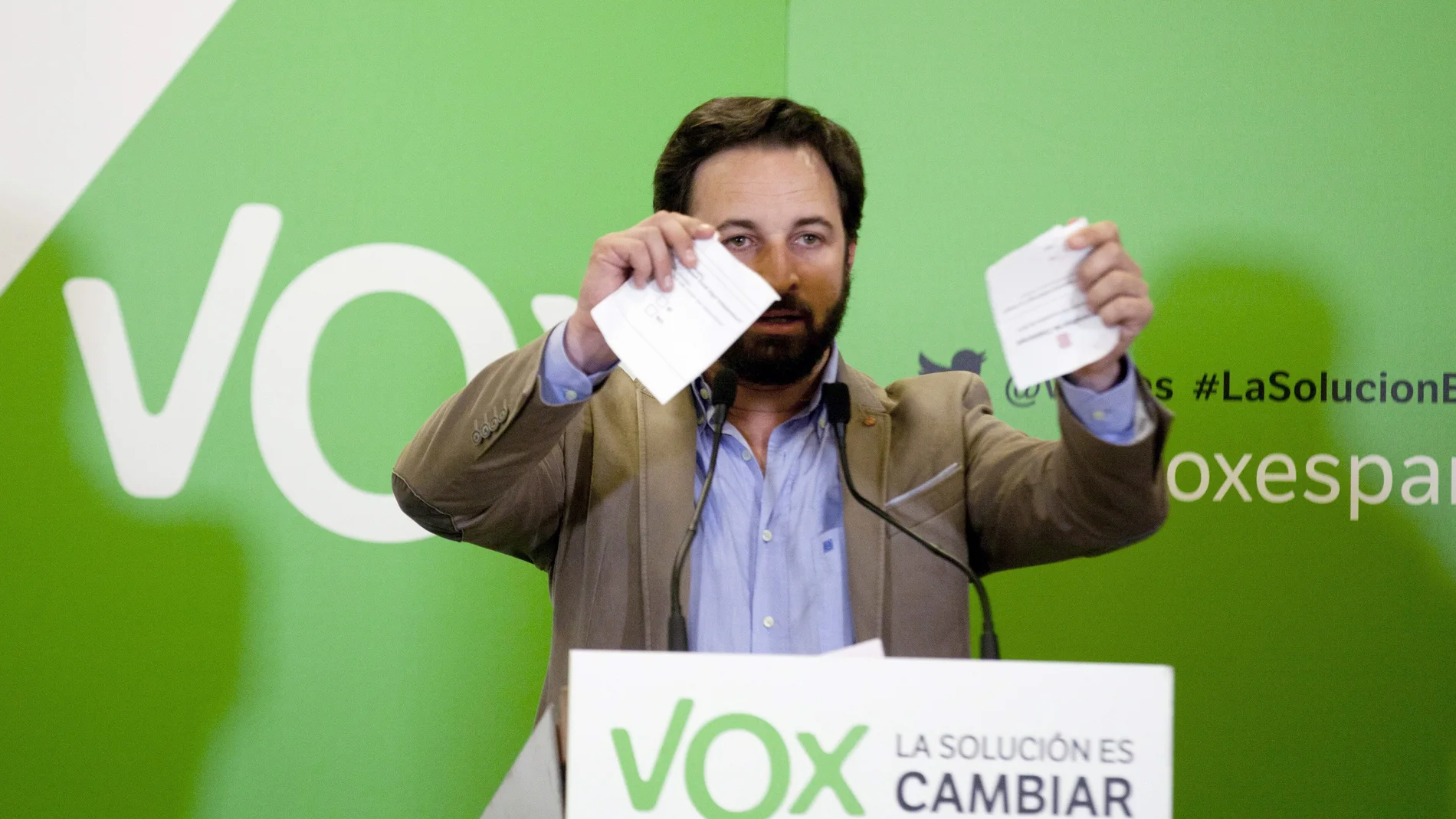 Santiago Abascal, nuevo presidente de Vox Santiago Abascal, nuevo presidente de Vox