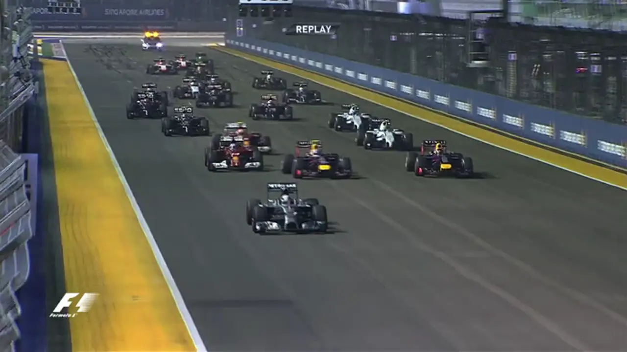 Así fue la salida del GP de Singapur