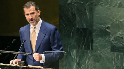 Felipe VI interviene ante la asamblea general de la ONU en Nueva York