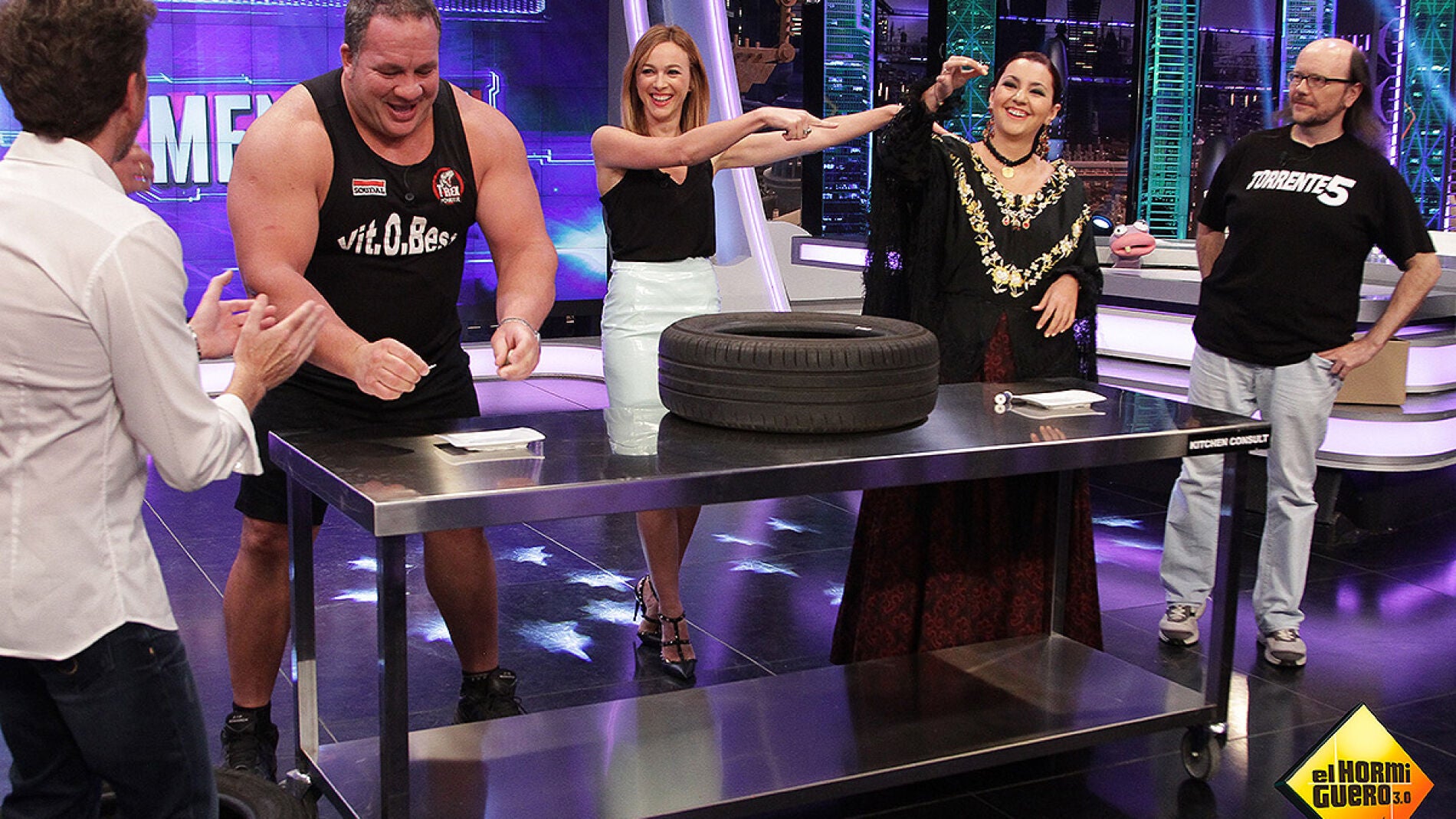 Santiago Segura, Jesul&iacute;n de Ubrique con Marta Hazas en El Hormiguero 3.0