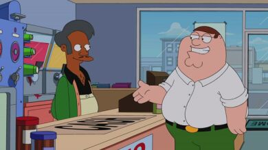 La familia Griffin entra en el badulaque de Apu de 'Los Simpson'