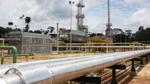 Instalaciones de un gasoducto. Instalaciones de un gasoducto.