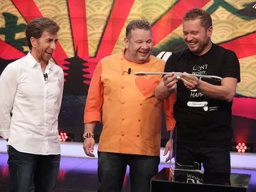 Pablo Motos, Alberto Chicote y El Monaguillo en El Hormiguero 3.0 Pablo Motos, Alberto Chicote y El Monaguillo en El Hormiguero 3.0