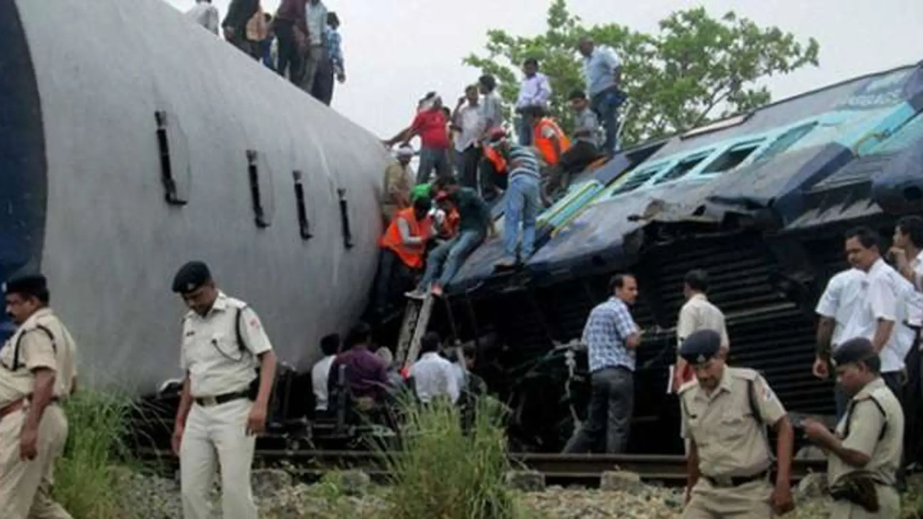 Accidente de tren en India Accidente de tren en India