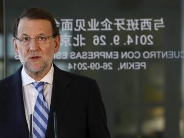 Mariano Rajoy en su viaje a China