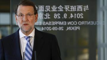 Mariano Rajoy en su viaje a China